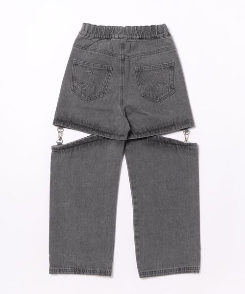 PINKHUNT（ピンクハント）の「PINKHUNT 2wayダメージデニムロングパンツ 1315K（デニムパンツ・キッズ・ホワイト/ブルー/ブラック・120cm/130cm/140cm/150cm/160cm）」の5枚目の写真