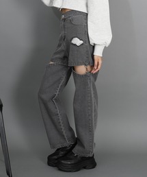 PINKHUNT | PINKHUNT 2wayダメージデニムロングパンツ 1315K(デニムパンツ)