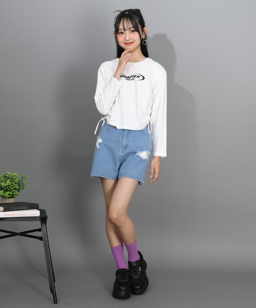 PINKHUNT（ピンクハント）の「PINKHUNT 2wayダメージデニムロングパンツ 1315K（デニムパンツ・キッズ・ホワイト/ブルー/ブラック・120cm/130cm/140cm/150cm/160cm）」の15枚目の写真