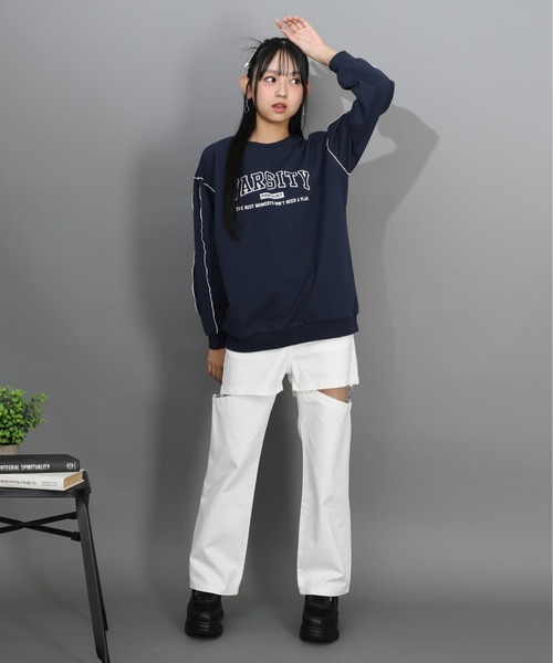PINKHUNT（ピンクハント）の「PINKHUNT 2wayダメージデニムロングパンツ 1315K（デニムパンツ・キッズ・ホワイト/ブルー/ブラック・120cm/130cm/140cm/150cm/160cm）」の18枚目の写真