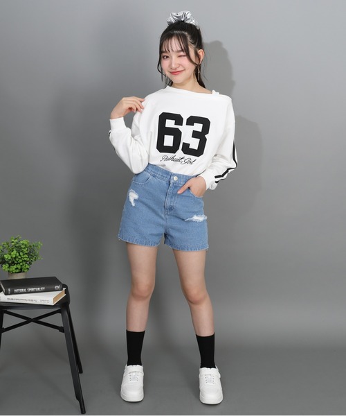 PINKHUNT（ピンクハント）の「PINKHUNT 2wayダメージデニムロングパンツ 1315K（デニムパンツ・キッズ・ホワイト/ブルー/ブラック・120cm/130cm/140cm/150cm/160cm）」の11枚目の写真