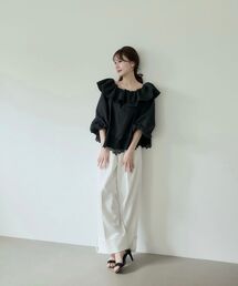 cle blatt（クレブラット）の「ロールアップワイドパンツ（その他パンツ）」