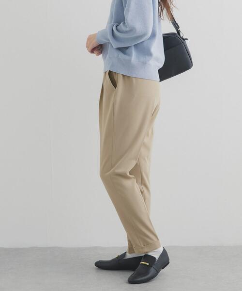 URBAN RESEARCH DOORS（アーバンリサーチドアーズ）の「ストレッチテーパードイージーパンツ｜春服/キレイめ/ウエストゴム/オフィスカジュアル/通勤（その他パンツ・レディース・ライトベージュ/ネイビー・SMALL/X-SMALL/MEDIUM）」の14枚目の写真