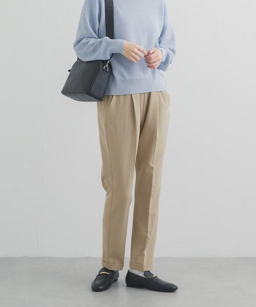 URBAN RESEARCH DOORS（アーバンリサーチドアーズ）の「ストレッチテーパードイージーパンツ｜春服/キレイめ/ウエストゴム/オフィスカジュアル/通勤（その他パンツ・レディース・ライトベージュ/ネイビー・SMALL/X-SMALL/MEDIUM）」の17枚目の写真