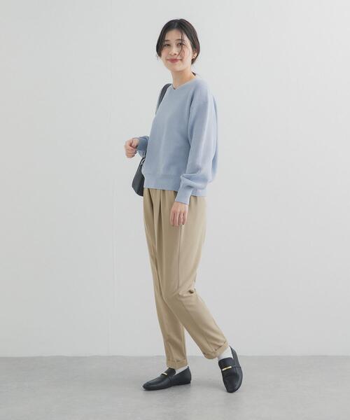 URBAN RESEARCH DOORS（アーバンリサーチドアーズ）の「ストレッチテーパードイージーパンツ｜春服/キレイめ/ウエストゴム/オフィスカジュアル/通勤（その他パンツ・レディース・ライトベージュ/ネイビー・SMALL/X-SMALL/MEDIUM）」の19枚目の写真