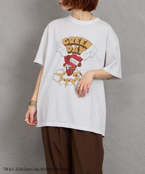 GOOD ROCK SPEED（グッドロックスピード）の「[GOOD ROCK SPEED/グッドロックスピード] 別注 GREEN DAY ロックプリントTシャツ (DOOKIE)（Tシャツ/カットソー・レディース・ライトグレー・XL/L/M）」の10枚目の写真