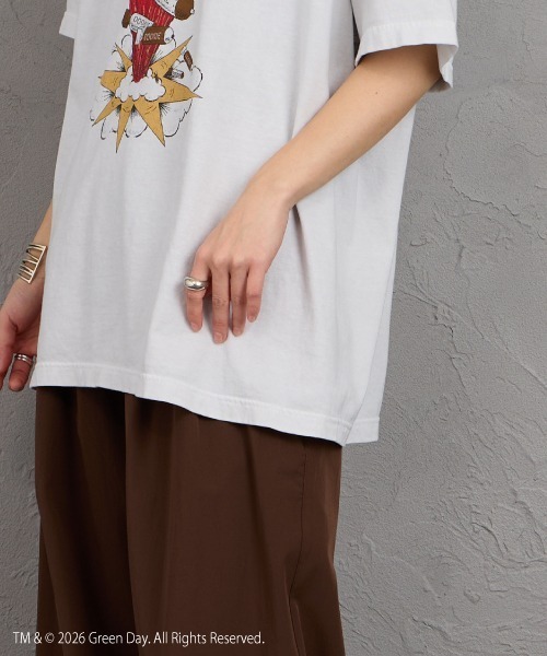 GOOD ROCK SPEED（グッドロックスピード）の「[GOOD ROCK SPEED/グッドロックスピード] 別注 GREEN DAY ロックプリントTシャツ (DOOKIE)（Tシャツ/カットソー・レディース・ライトグレー・XL/L/M）」の15枚目の写真