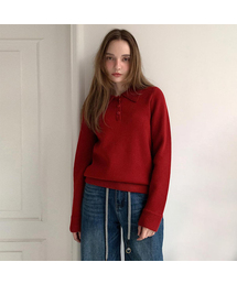 Essential Snap Collar Knitwear (3colors)