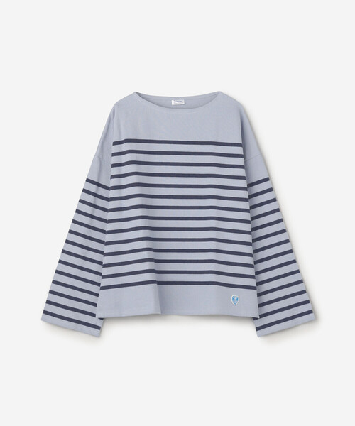 ORCIVAL（オーシバル）の「ORCIVAL | ラッセル ボートネック ワイドセーラーTシャツ WOMEN（Tシャツ/カットソー・レディース・グレー系その他/イエロー系その他/ブルー系その他2/ブルー系その他・1）」の4枚目の写真