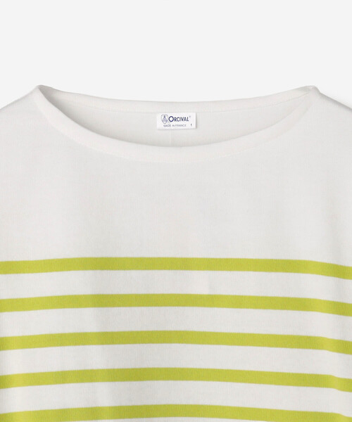 ORCIVAL（オーシバル）の「ORCIVAL | ラッセル ボートネック ワイドセーラーTシャツ WOMEN（Tシャツ/カットソー・レディース・グレー系その他/イエロー系その他/ブルー系その他2/ブルー系その他・1）」の7枚目の写真