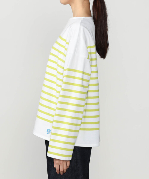 ORCIVAL（オーシバル）の「ORCIVAL | ラッセル ボートネック ワイドセーラーTシャツ WOMEN（Tシャツ/カットソー・レディース・グレー系その他/イエロー系その他/ブルー系その他2/ブルー系その他・1）」の12枚目の写真