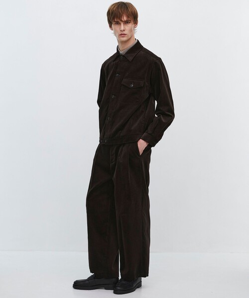 UNITED TOKYO（ユナイテッドトウキョウ）の「【数量限定】BRISBANE MOSS コーデュロイ バギースラックス（その他パンツ・メンズ・ダークブラウン/ブラック・2/1）」の5枚目の写真