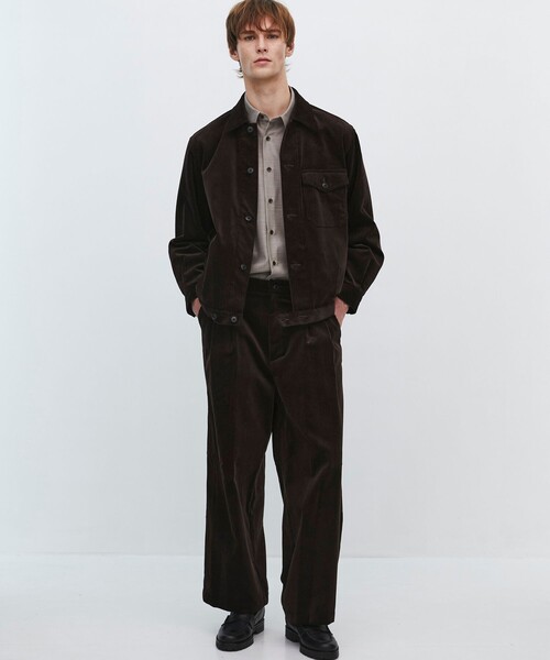 UNITED TOKYO（ユナイテッドトウキョウ）の「【数量限定】BRISBANE MOSS コーデュロイ バギースラックス（その他パンツ・メンズ・ダークブラウン/ブラック・2/1）」の6枚目の写真