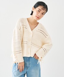 collex | 袖口レースアップ2WAYカーディガン(カーディガン/ボレロ)