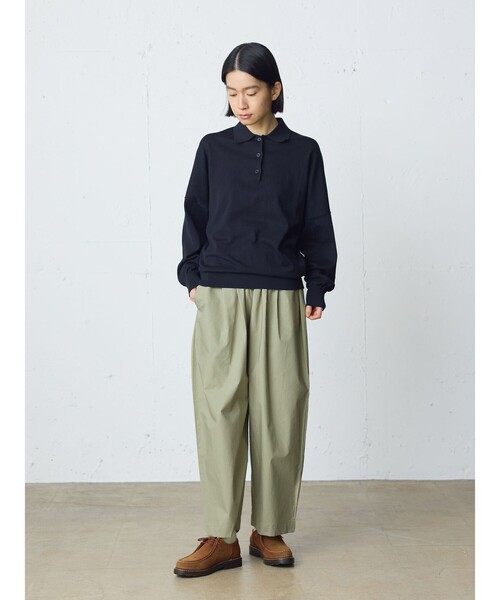 MidiUmi(ミディウミ)の「MidiUmi ワイドニットポロ(シャツ/ブラウス・レディース・ネイビー/オフホワイト/ブラック・FREE)」の13枚目の写真