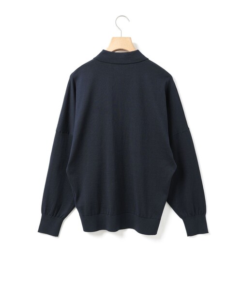MidiUmi(ミディウミ)の「MidiUmi ワイドニットポロ(シャツ/ブラウス・レディース・ネイビー/オフホワイト/ブラック・FREE)」の18枚目の写真