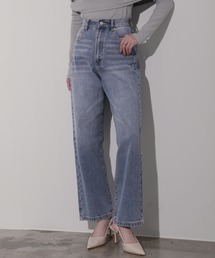 デニムストレートパンツ