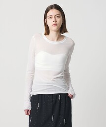 <AEWEN MATOPH>シアークルーネック ロングスリーブカットソー