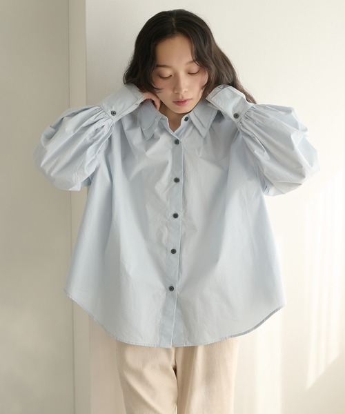 apres jour clair（アプレジュールクレア）の「【apres jour clair】アソートオーバーサイズシャツ（シャツ/ブラウス・レディース・アイボリー/ブルー/ベージュ/ピンク・X-LARGE/フリー）」の3枚目の写真