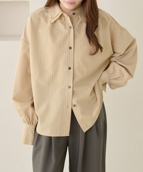 apres jour clair（アプレジュールクレア）の「【apres jour clair】アソートオーバーサイズシャツ（シャツ/ブラウス・レディース・アイボリー/ブルー/ベージュ/ピンク・X-LARGE/フリー）」の13枚目の写真