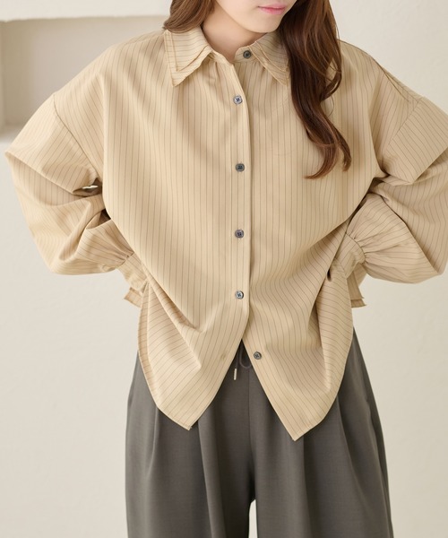 apres jour clair（アプレジュールクレア）の「【apres jour clair】アソートオーバーサイズシャツ（シャツ/ブラウス・レディース・アイボリー/ブルー/ベージュ/ピンク・X-LARGE/フリー）」の14枚目の写真