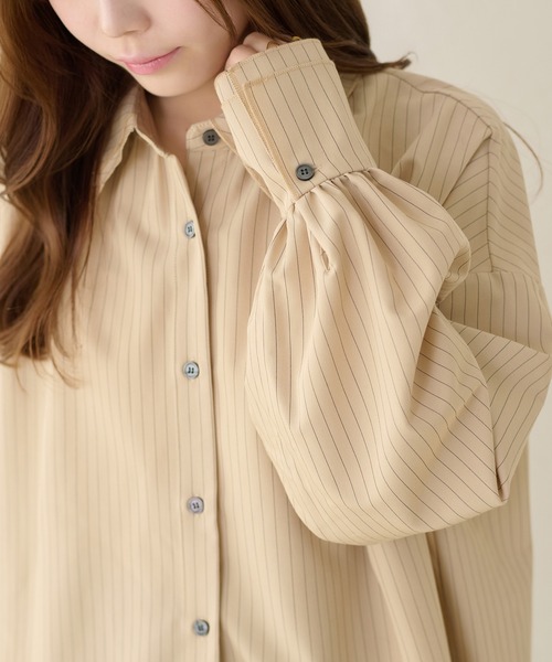 apres jour clair（アプレジュールクレア）の「【apres jour clair】アソートオーバーサイズシャツ（シャツ/ブラウス・レディース・アイボリー/ブルー/ベージュ/ピンク・X-LARGE/フリー）」の16枚目の写真