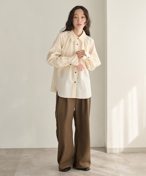 apres jour clair（アプレジュールクレア）の「【apres jour clair】アソートオーバーサイズシャツ（シャツ/ブラウス・レディース・アイボリー/ブルー/ベージュ/ピンク・X-LARGE/フリー）」の8枚目の写真