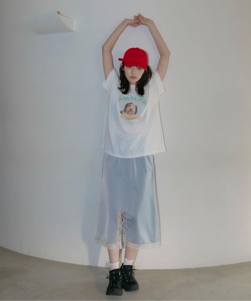 PILIT（ピリット）の「dog×logo tee（Tシャツ/カットソー・レディース・アイボリー/オフホワイト・MEDIUM）」の22枚目の写真