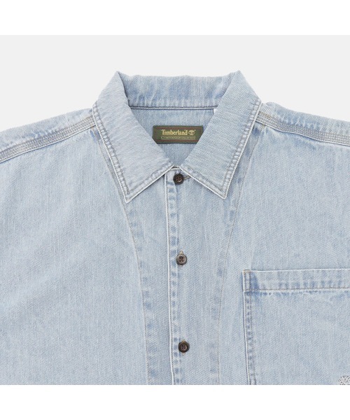 Timberland(ティンバーランド)の「半袖 ワーク シャツ ユニセックス(シャツ/ブラウス・メンズ・グレー・LARGE/MEDIUM/X-LARGE/SMALL)」の3枚目の写真