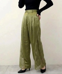 STYLEBLOCK（スタイルブロック）の「サテン×レース切替タックパンツ（その他パンツ）」