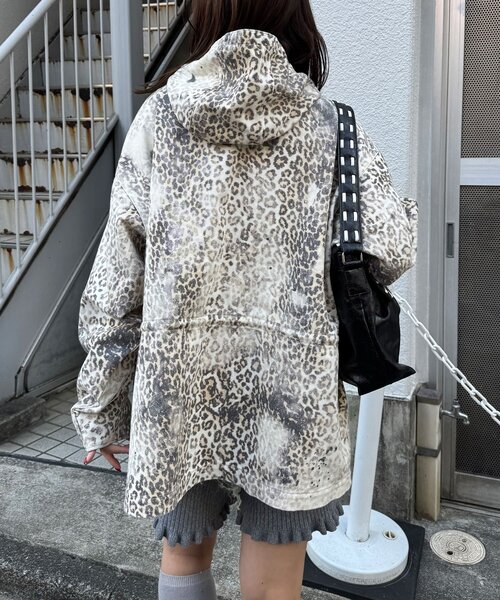 CIAOPANIC(チャオパニック)の「【ANTI WARP /アンチワープ】デニムスモッグフーディジャケット(デニムジャケット・レディース・ブラウン/インディゴブルー/イエロー/ブラック・FREE)」の14枚目の写真