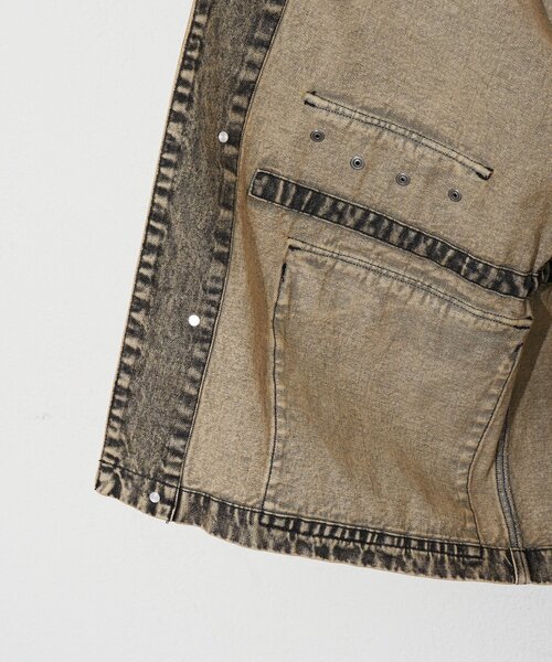 CIAOPANIC(チャオパニック)の「【ANTI WARP /アンチワープ】デニムスモッグフーディジャケット(デニムジャケット・レディース・ブラウン/インディゴブルー/イエロー/ブラック・FREE)」の12枚目の写真