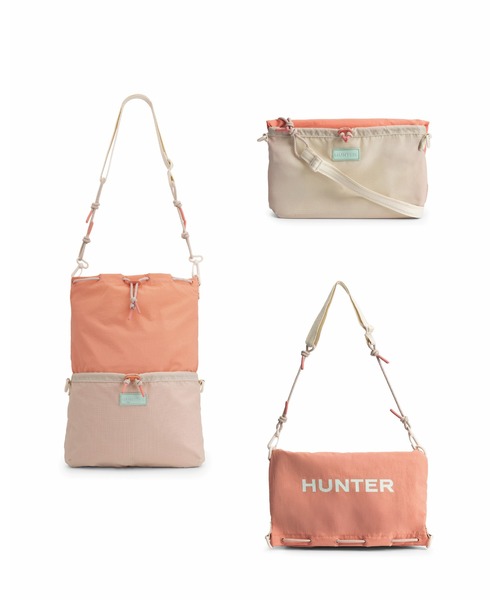 HUNTER(ハンター)の「トラベル マルチファンクション サコッシュ(ボディバッグ/ウエストポーチ・レディース・シャーベット/ブルー/ホワイト×ブルー・ONE)」の3枚目の写真