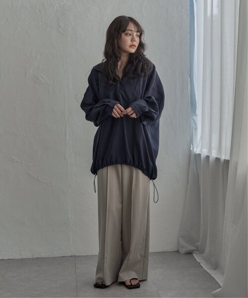 notch.(ノッチ)の「シアーアノラックシャツ(シャツ/ブラウス・レディース・ホワイト/ベージュ/ネイビー・M)」の14枚目の写真