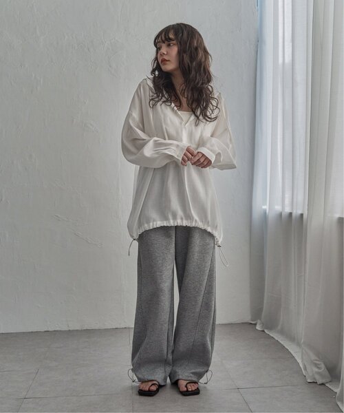 notch.(ノッチ)の「シアーアノラックシャツ(シャツ/ブラウス・レディース・ホワイト/ベージュ/ネイビー・M)」の22枚目の写真
