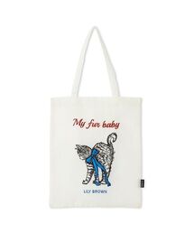 LILY BROWN | CAT刺繍シアートート(トートバッグ)