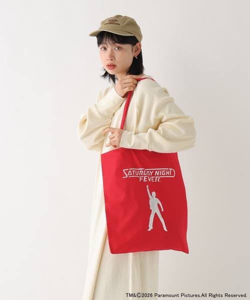 BAYFLOW(ベイフロー)の「【Saturday Night Fever】BFトート(トートバッグ・レディース・ブルー/レッド/チャコール/ブラック・0)」の4枚目の写真