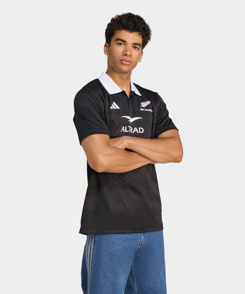 adidas（アディダス）の「オールブラックス サポーターポロシャツ / アディダス adidas（ポロシャツ・メンズ・ブラック・X-LARGE/MEDIUM/LARGE/3XL/XX-LARGE/SMALL）」の5枚目の写真