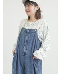 Samansa Mos2（サマンサ モスモス）の「ワッフルローズ柄前後2WAYカットソー（Tシャツ/カットソー）」