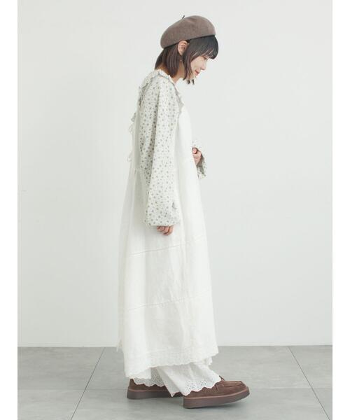 Samansa Mos2（サマンサ モスモス）の「ワッフルローズ柄前後2WAYカットソー（Tシャツ/カットソー・レディース・グレー/オフホワイト/ベージュ/ピンク・F）」の18枚目の写真