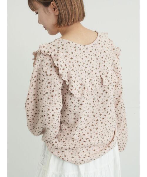 Samansa Mos2（サマンサ モスモス）の「ワッフルローズ柄前後2WAYカットソー（Tシャツ/カットソー・レディース・グレー/オフホワイト/ベージュ/ピンク・F）」の21枚目の写真