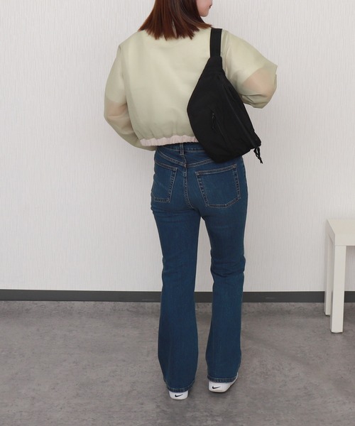 libelle more（リベル モア）の「シアーダンボールショートブルゾン（ブルゾン・レディース・グレー/ベージュ/カーキ/ブラック・M/L）」の14枚目の写真