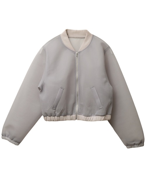 libelle more（リベル モア）の「シアーダンボールショートブルゾン（ブルゾン・レディース・グレー/ベージュ/カーキ/ブラック・M/L）」の11枚目の写真