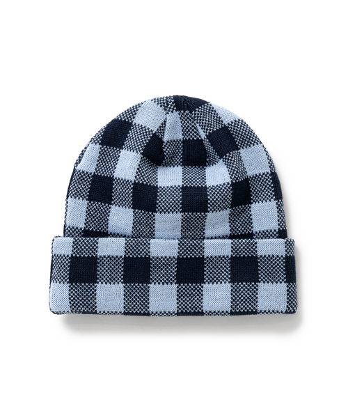 BOTT（ボット）の「BoTT / ボット Gingham Check Beanie（ニットキャップ/ビーニー・メンズ・グリーン系その他/オレンジ/ライトブルー・FREE）」の5枚目の写真