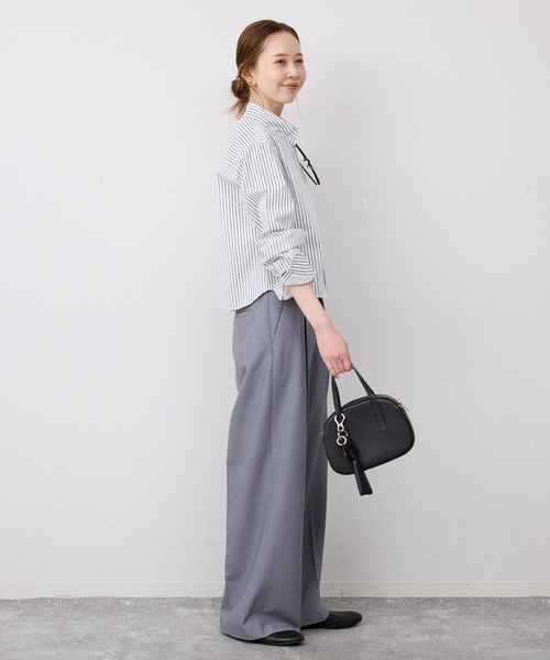 GREEN BUTTER(グリーンバター)の「GREEN BUTTER/グリーンバター Stripe Cotton Shirt(シャツ/ブラウス・レディース・スカイブルー/アイボリー・FREE)」の22枚目の写真