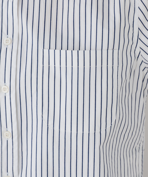 GREEN BUTTER(グリーンバター)の「GREEN BUTTER/グリーンバター Stripe Cotton Shirt(シャツ/ブラウス・レディース・スカイブルー/アイボリー・FREE)」の14枚目の写真