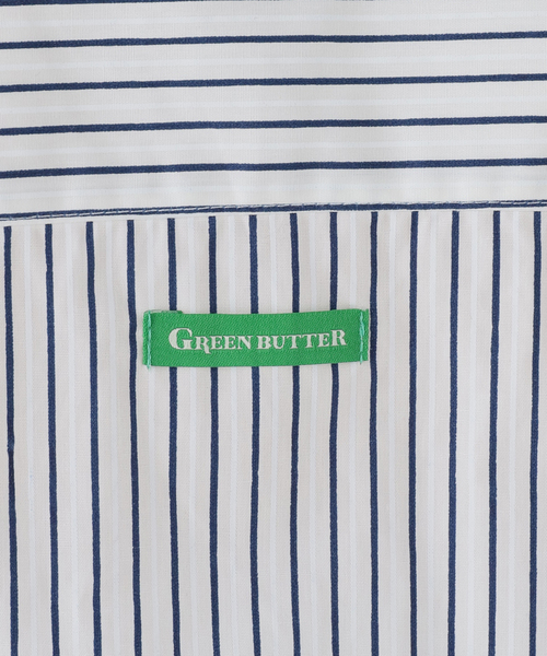 GREEN BUTTER(グリーンバター)の「GREEN BUTTER/グリーンバター Stripe Cotton Shirt(シャツ/ブラウス・レディース・スカイブルー/アイボリー・FREE)」の15枚目の写真