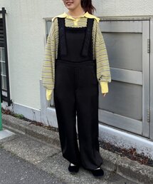 HELLO.SANFRANCISCO（ハローサンフランシスコ）の「【HELLO.SANFRANCISCO/ハローサンフランシスコ】レースサテンオーバーオール（サロペット/オーバーオール）」