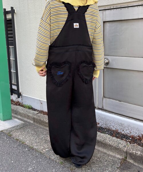 CIAOPANIC TYPY（チャオパニックティピー）の「【HELLO.SANFRANCISCO/ハローサンフランシスコ】レースサテンオーバーオール（サロペット/オーバーオール・レディース・ホワイト/ブラック・ONE SIZE）」の15枚目の写真