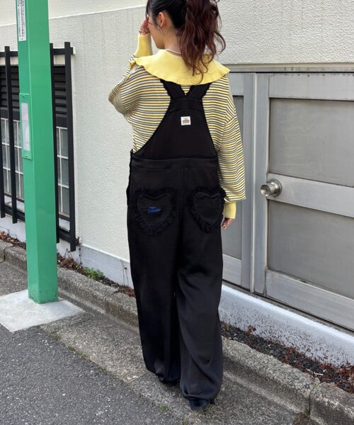 CIAOPANIC TYPY（チャオパニックティピー）の「【HELLO.SANFRANCISCO/ハローサンフランシスコ】レースサテンオーバーオール（サロペット/オーバーオール・レディース・ホワイト/ブラック・ONE SIZE）」の16枚目の写真